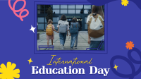 Education Day Celebration Animation