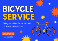 Plan Your Bike Service Postcard