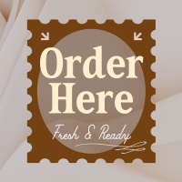 Simple Order Here Instagram Post