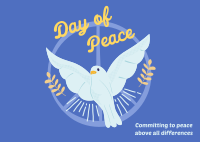 World Peace Dove Postcard