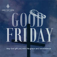 Crucifix Good Friday Linkedin Post Design