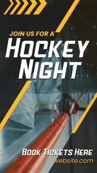 Ice Hockey Night Facebook Story