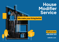 House Modifier Postcard Design