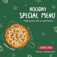 Holiday Pizza Special Instagram Post