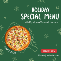 Holiday Pizza Special Instagram Post Image Preview