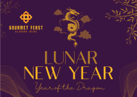 Lunar New Year Postcard Image Preview