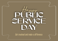 Celebrating Public Servants Postcard Image Preview