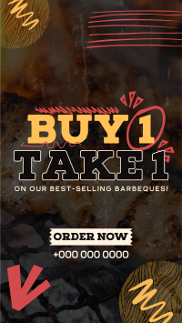 Buy 1 Take 1 Barbeque Instagram Story