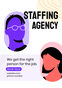 Staffing Agency Booking Poster