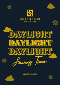 Quirky Daylight Saving Poster