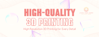 Futuristic 3D Printing Facebook Cover Image Preview