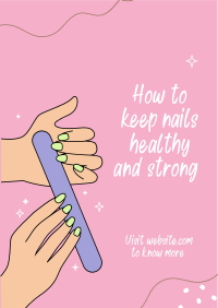 How to keep nails healthy Flyer