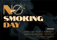 Sleek Non Smoking Day Postcard