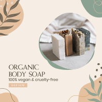 Organic Body Soap Instagram Post