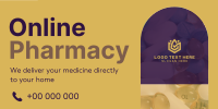 Modern Online Pharmacy Twitter Post Design