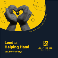 Charity Helping Hand Instagram Post Design