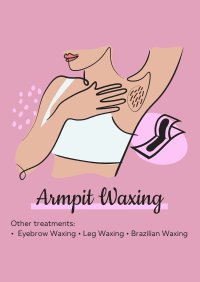 Salon Armpit Waxing Poster