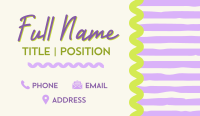 Cute Generic Quirky Business Card