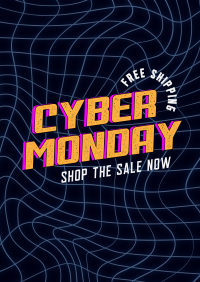 Vaporwave Cyber Monday Poster