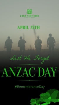 Silhouette Anzac Day Instagram Reel Image Preview