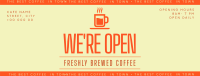 Trendy Open Coffee Shop Facebook Cover