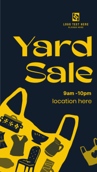 Decluttering Yard Sale Facebook Story