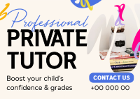 Private Tutor Postcard