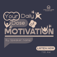 Daily Motivational Podcast Instagram Post