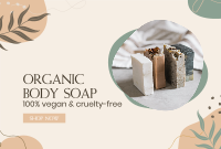 Organic Body Soap Pinterest Cover Design