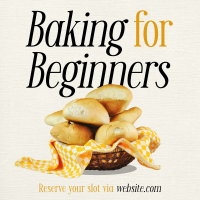 Baking for Beginners Instagram Post