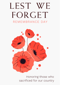 Symbol of Remembrance Flyer