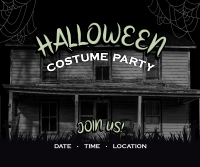 Haunted Halloween Party Facebook Post