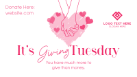 Giving Tuesday Hand Facebook Event Cover Image Preview