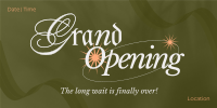 Elegant Grand Opening Twitter Post