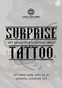 Tattoo Studio Promo Poster Design