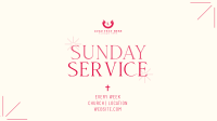 Earthy Sunday Service Video Design