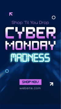 Cyber Monday Madness Facebook Story Design