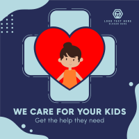 Care for your kids Instagram Post Design