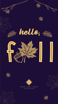 Hello Fall Greeting YouTube Short