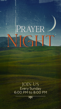 Prayer Night  Instagram Story