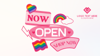 Sticker Now Open Animation