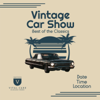 Vintage Car Show Instagram Post