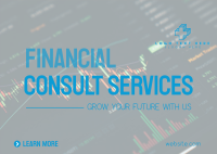 Simple Financial Services Postcard Design