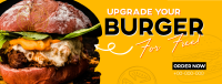 Free Burger Upgrade Facebook Cover