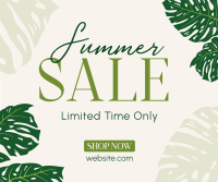 Summer Monstera Leaf Sale Facebook Post