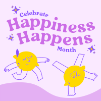 Celebrate Happiness Month Instagram Post