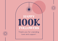 Follower Milestone Postcard Image Preview