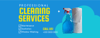 Professional Cleaning Services Facebook Cover Design