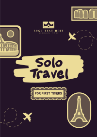 Stickers Solo Traveler Poster