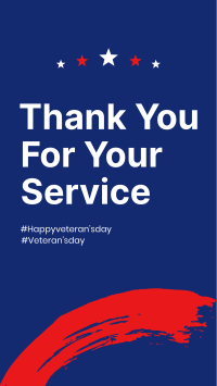 Thank You Veterans Instagram Story